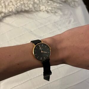 Daniel Wellington Black and Gold Women's Watch